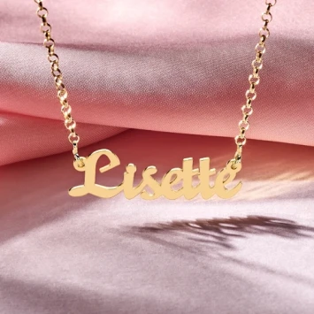 Naamketting goud Names4ever Lisette