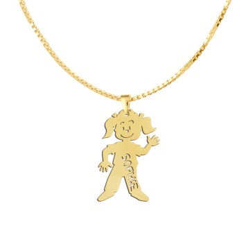 Gouden moeder sieraad meisje Names4ever