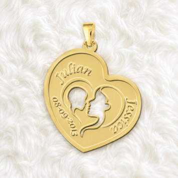 Gouden moeder en kind sieraad Names4ever