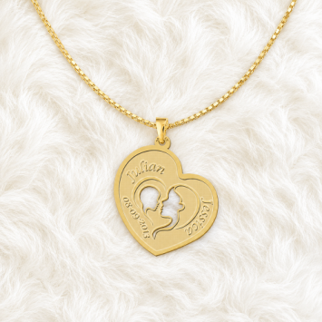 Gouden moeder en kind sieraad Names4ever