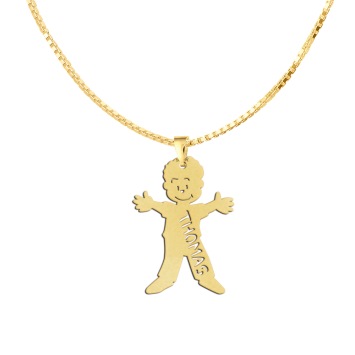 Gouden moeder sieraad jongen Names4ever