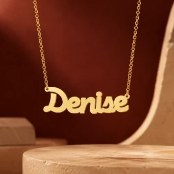 Naamketting goud Names4ever Denise