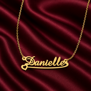Gouden kindernaamketting met eigen naam voor meisjes