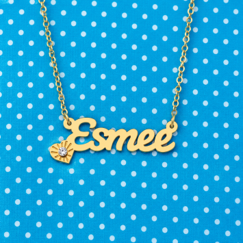 Naamketting goud Names4ever Esmee
