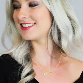 Naamketting goud Names4ever Esmee