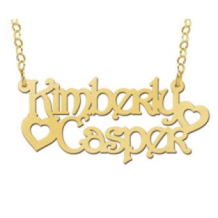 Vergulde naamketting