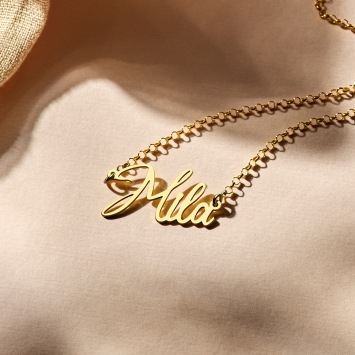 Gouden naamketting Mila Names4ever
