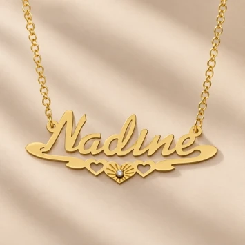 Gouden naamketting Names4ever Nadine