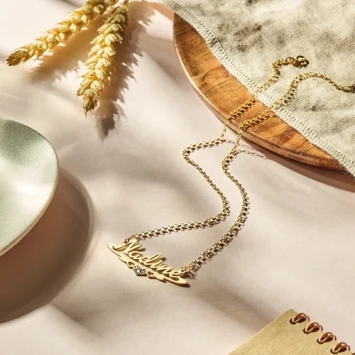 Gouden naamketting Names4ever Nadine