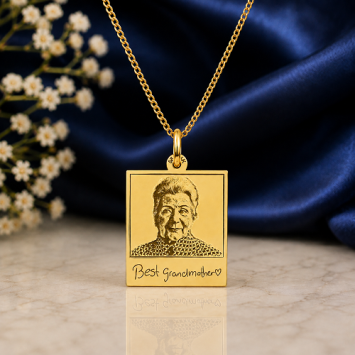 Gouden polaroid foto hanger met eigen tekst Names4ever