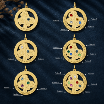 Gouden Stamboom met geboortesteen