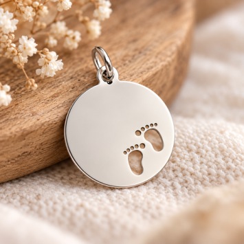 Ketting hanger rond 18mm met voetjes