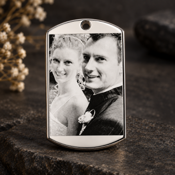 Ketting met foto hanger ID