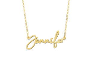 Gouden naamketting Jennifer Names4ever