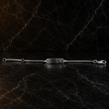 Naam armband kind met zirkonia