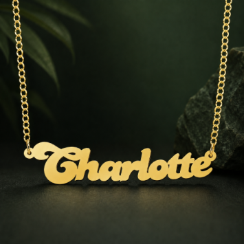 Naamketting goud Names4ever Charlotte