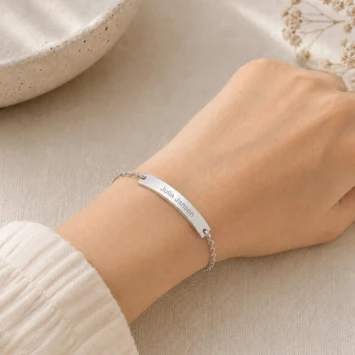 Plaatarmband zilver 414