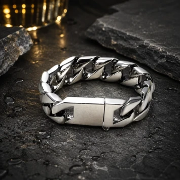 RVS as armband met schroefdopje