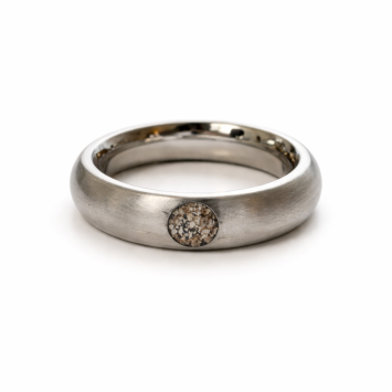 Bolle asring met ronde askamer - matte afwerking