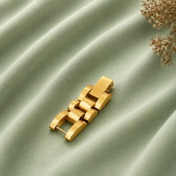 RVS plaatarmband goud-chroom