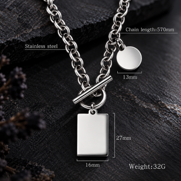 Schakelketting met rechthoekige hanger