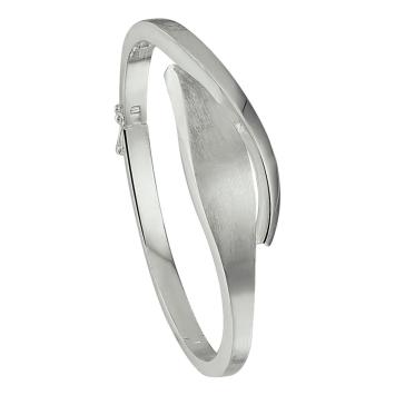 Sierlijke zilveren armband met askamer