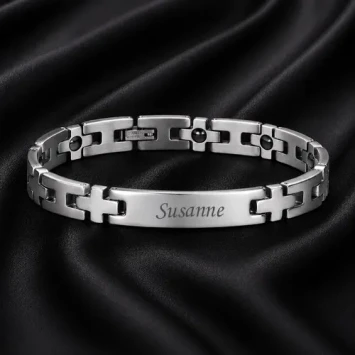 Slanke stalen plaatarmband