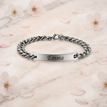 Stalen koppel armbanden set