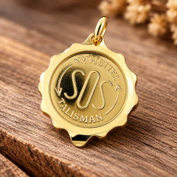 Talisman SOS hanger Verguld RVS