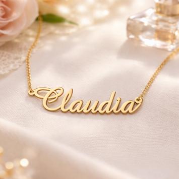 Vergulde naamketting