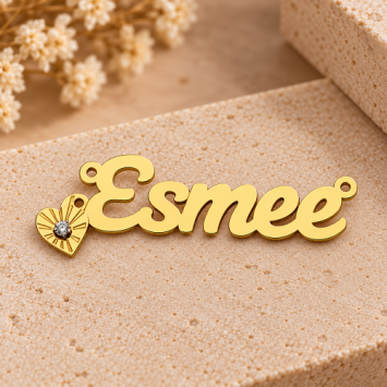 Vergulde naamketting Esmee