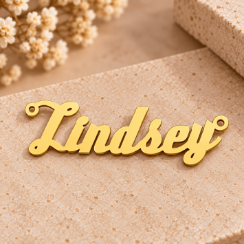Vergulde naamketting Lindsey Names4ever