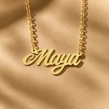 Vergulden naamketting Maya Names4ever