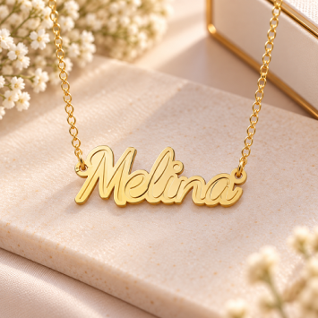 Vergulde Naam ketting Melina Names4ever
