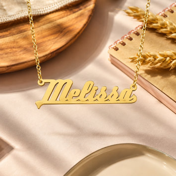 Vergulde naamketting Melissa Names4ever