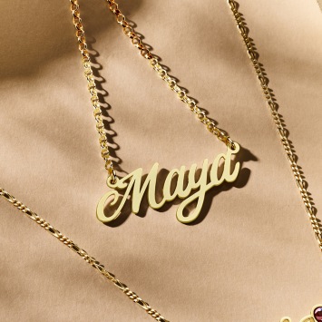Gouden naamketting Maya Names4ever