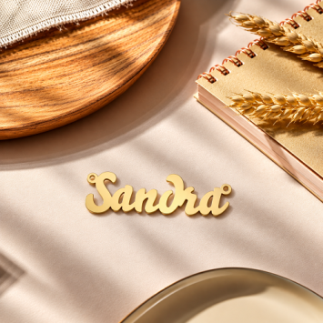 Vergulde naamketting Sandra Names4ever