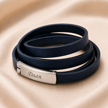 Wikkelarmband met plaat