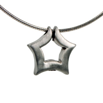 Zilveren Ashanger Ster – Herinneringssieraad van 925 Sterling Zilver