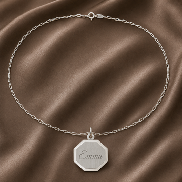 Zilveren ketting hanger 18mm