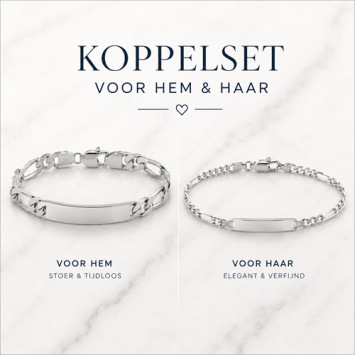 Zilveren koppel armbanden