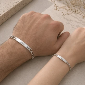 Zilveren koppel armbanden