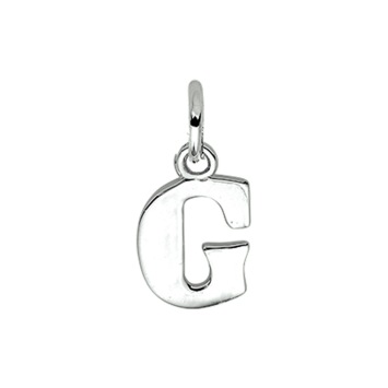 Zilveren letter hanger