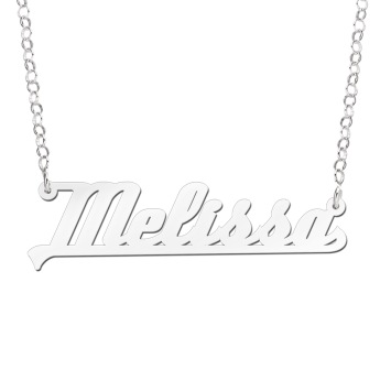 Zilveren naamketting Melissa Names4ever