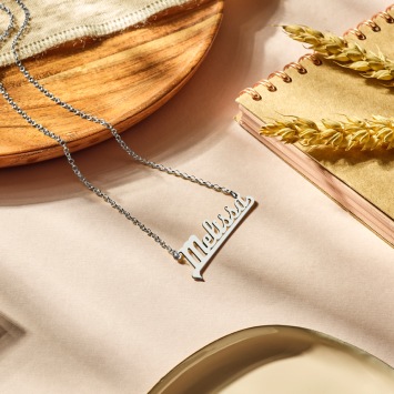 Zilveren naamketting Melissa Names4ever