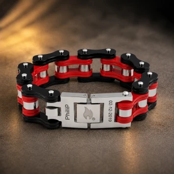 Zippo Bike Chain Zwart/Rood