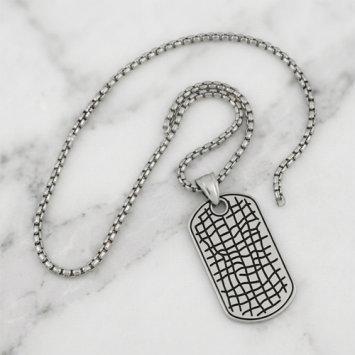 Zippo Pendant RVS ketting met persoonlijke gravure