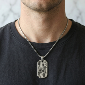 Zippo Pendant RVS ketting met persoonlijke gravure